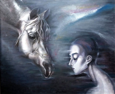 《心语之八》 80cm×70cm 布面油画 2015年