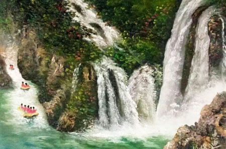 《漂流》88×68cm 油画