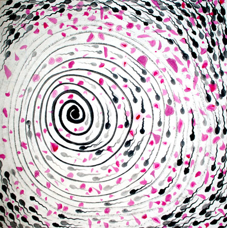 《圆·融》（系列之一）69×69cm