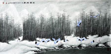 张文山作品4 冬雪迎春