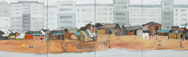 刘伟作品4《西河· 阳光水岸》布面油画 2007年