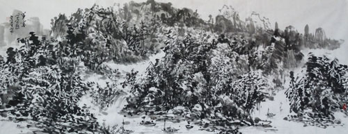 《笔墨写自然》70×140cm