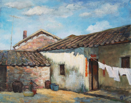 云维英作品3《暖阳》40×50cm