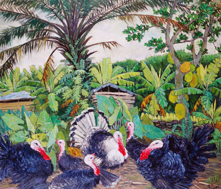 云维英作品5《争艳》100×110cm