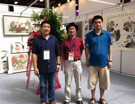 著名书画家何农应邀参加在台湾举办的2016台湾艺术博览会