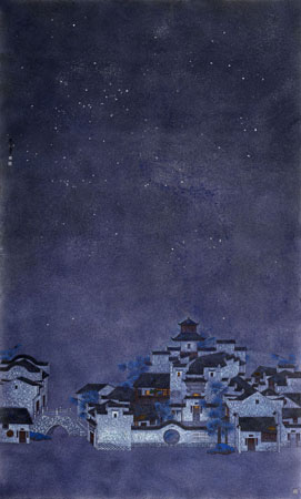 《夜·之六》 200cmx120cm 2014 入选八荒通神-哈尔滨美术双年展获优秀奖