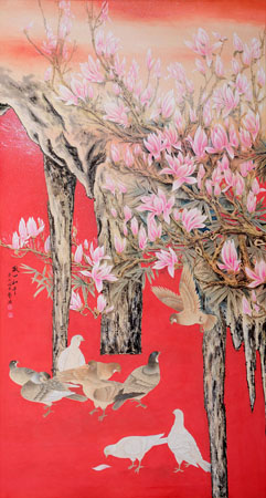 《盛世和平》172×92cm