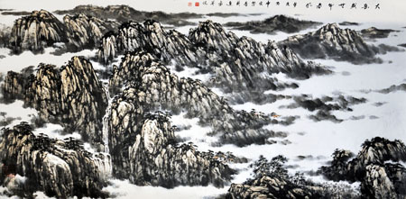 《大岳盛世午春风》130×70