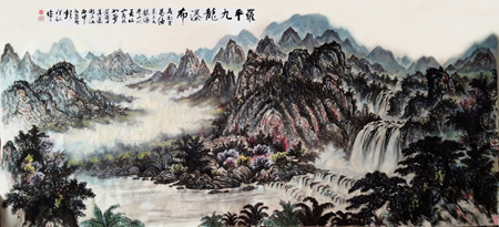 罗平九龙瀑布890mm×1800mm