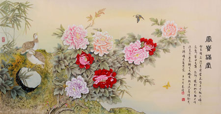 《富贵满堂》172×92cm
