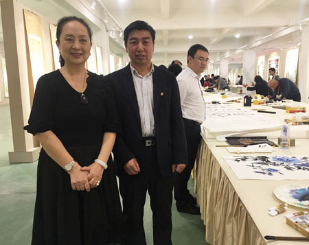 户广生老师与张金玲合影