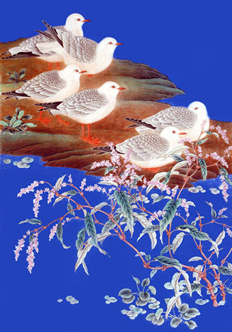 赵余钊《盼》纸本 45×70cm 2009年