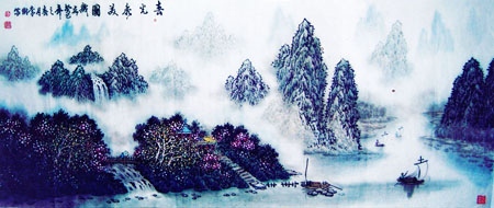 春光秀美图（国画）
