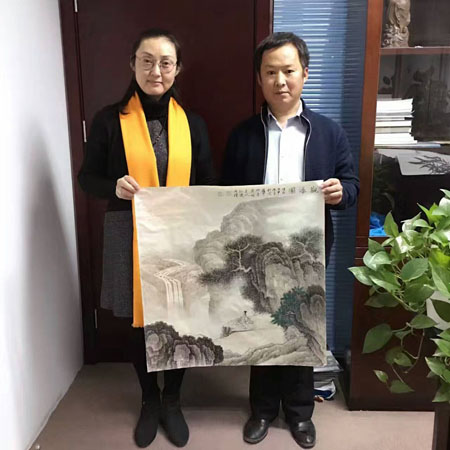 著名画家孙通成应邀约参加 “至德企业文化发展中心女德文化专业委员会”组织的笔会活动