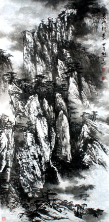 《黄山印象》138cm×68cm