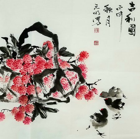 《吉利图》69cm×68cm