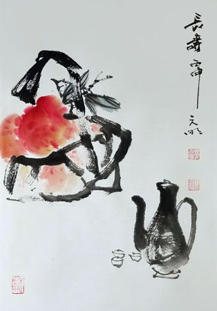 《长寿》68cm×50cm