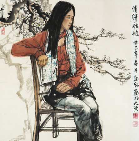 倩倩姑娘 70×68cm