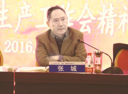 ●董事长张城作重要讲话。