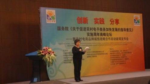 中国生产力促进中心协会理事长科技部重大项目办原巡视员刘玉兰做了精彩的演讲