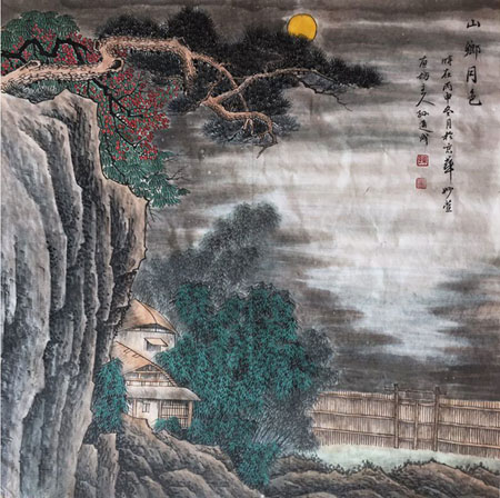 山乡月色