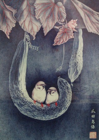 《瓜田鸟语》521cm×36cm