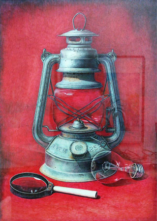 《过去与现在》521cm×36cm