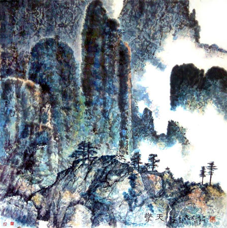 《擎天》2015 69×70cm