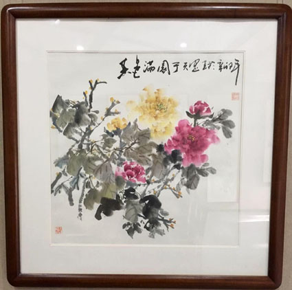 著名书画家于天忠老师应邀参加2016大美艺术书画作品展