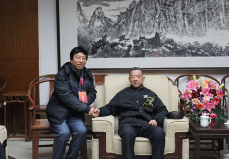 柴培甲与国家民委原副主任 《人民日报社》原副社长:李晋有将军 柴培甲与国家民委原副主任 《人民日报社》原副社长:李晋有将军