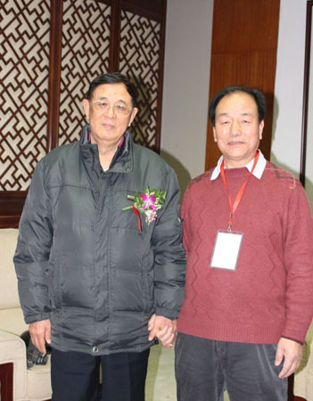 常随定老师和车书剑部长合影