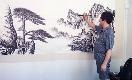 方勇先生参加“深入生活 扎根人民” 优秀人民书画家作品成果展 方勇先生参加“深入生活 扎根人民” 优秀人民书画家作品成果展