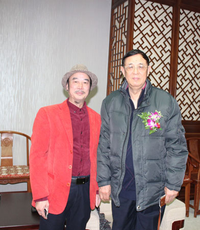 何老师和第十届全国政协委员 国务院参事 原建设部党组成员车书剑先生