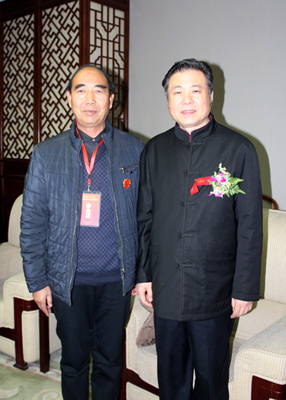 苏占文老师与中国美术家协会副秘书长杜军老师