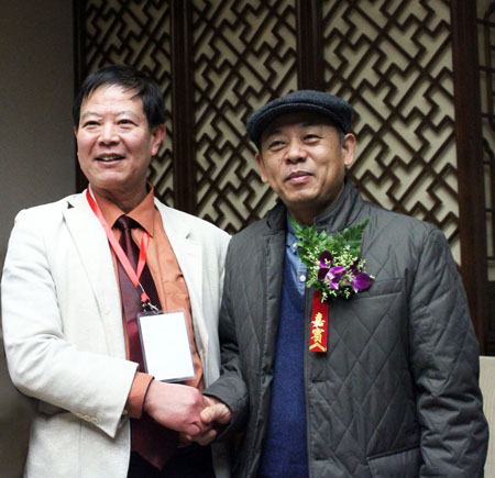 魏老师和全国政协委员 中国文联原副主席 党组成员 书记处书记夏潮先生