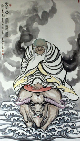 魏老师展出作品《老子云游》