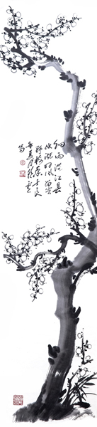 8《好风留客野梅香》136×34cm