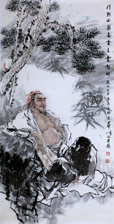 《行到水穷处》132×65cm