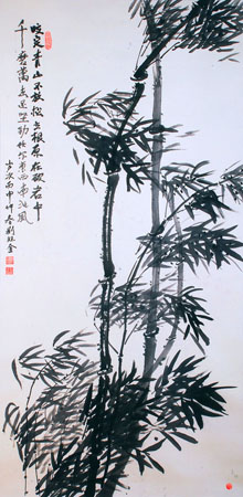 《咬定青山》132cm×66cm