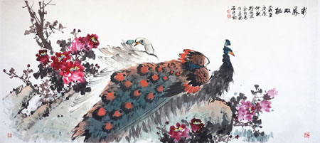 彩凤双栖 138×69cm 2000年