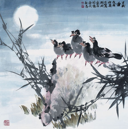 辰曲 69×69cm 2006年