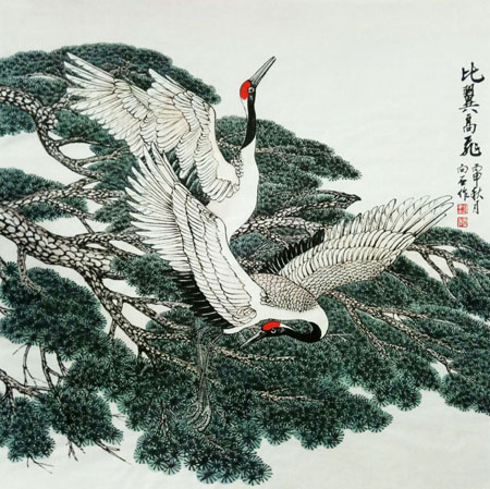 比翼双飞 二尺斗方