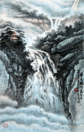 邵正夫作品《疑是银河落九天》