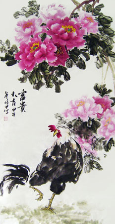 《富贵大吉》规格：136×68cm 