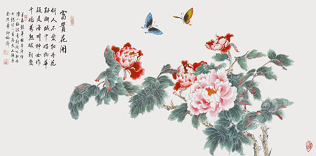 《富贵花开》67cm×137cm 2012年