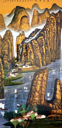 136×68 漓江春晓