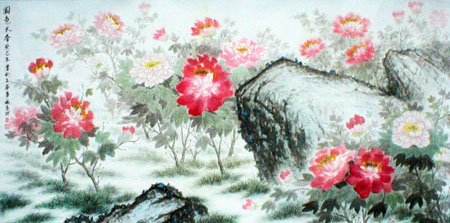 《国色天香》133×67cm