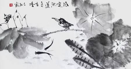 舒先惠作品《风定池莲自在香》 舒先惠作品《风定池莲自在香》