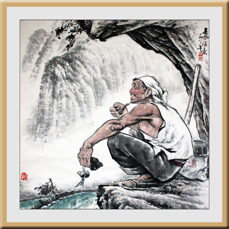 《春风得意》100×100cm 《春风得意》100×100cm