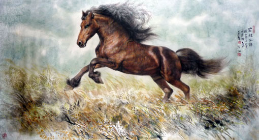 “鹿”画家--潘红《前程似锦》98cm×180cm “鹿”画家--潘红《前程似锦》98cm×180cm